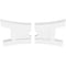 Ekena Millwork Haven Architectural Grade PVC Ceiling Medallion, 28"W x 18 5/8"H x 3"ID x 6"C x 1"P, Two-Piece CMP28X18HN2-03000 - alternate 3